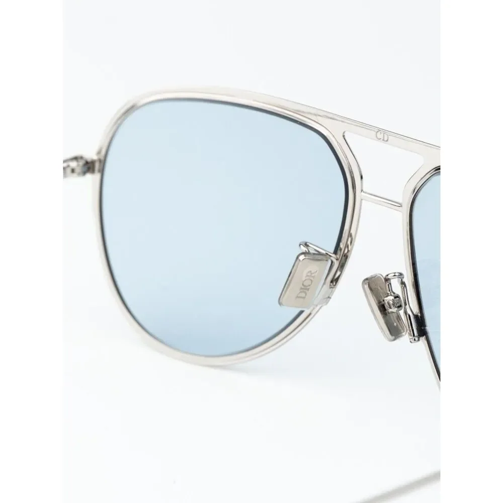 Dior Men Sunglasses Palladium Blue Dior Pattern Pilot DIORESSENTIAL A2U F0I8